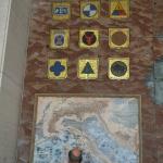 The many different regiments from the battles in this area of Italy.
