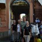 Taking in the shops in Sestri Levante.