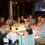 Enjoying our dinner with a view at the hotel.