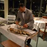 A delicious fish dinner along the sea.