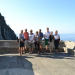 Our first group shot on the Mediterrenean.