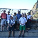 Everyone with all of the keys along the Via delle Amore.