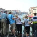 In awe of the Grand Canal from the Rialto Bridge.