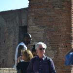 Yes, that is Lebron James touring the Colosseum.