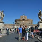 On the Pont Sant' Angelo.