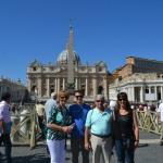 In front of St. Peter's in St. Peter's  square.