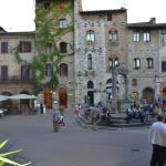 Piazza Cisterna in front of the hotel.