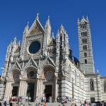 The ornate facade of the Duomo.