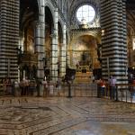 The beautiful marble floors in the Duomo.