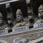 THe faces of 1000 years of Pope's look down on you in the Duomo.