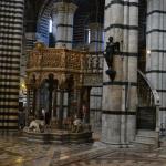 Pisano's marble pulpit in the Duomo.