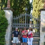 A final shot at the entry gate to Castello Verrazzano.