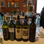 A line up of Verrazzano wines from lunch.