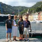 Everyone enjoys the lovely harbor in Portofino.