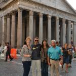 Sue, Miles, Vicki and Lynn with the Pantheon.