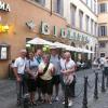 Enjoying that first gelato at Giolitti in Rome.
