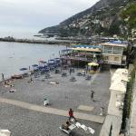 The Amalfi beach area.