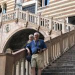 John and Charlotte with a Verona treasure.