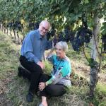 Young lovers in the vineyards.