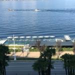 The lovely pool at Hotel La Palma in Stresa.