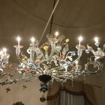 Look at this stunning Murano glass chandelier shaped like a Venetian gondola.