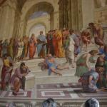 Raphael's "School of Athens" painting in the Vatican Museum.