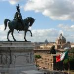 The Victor Emmanuel Monument with largest equestrian statue in the world.