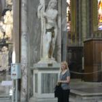 A Michelangelo sculpture in Santa Maria Sopra MIverva church.