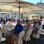 Delicous meal al fresco at Piazza Navona.
