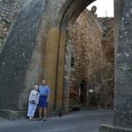 The entry gate to Montepulciano.