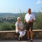 The beautiful scenery surrounding San Gimignano.