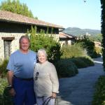 The beautiful grounds of Castello Banfi.