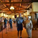 Wine tasting in the Enoteca.