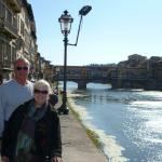 The Arno River and the Ponte Vecchio.