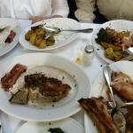 All that is left of our meal at Il Latini.