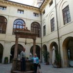 The castle courtyard.