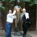 Taking part in the tradition with Juliett.
