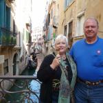 Canals and gelato, a true Venice scene.