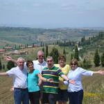 Enjoying the Tuscan countryside.