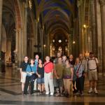 Inside the church of Santa Maria Sopra Minerva in Rome.