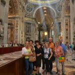 A halo over the worthy in St. Peter's Basilica.