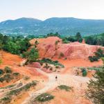 OCHRE CLIFFS IN ROUSSILLON.