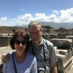 Jo and John in Pompeii.