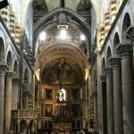 Inside Pisa's Duomo.