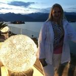 Lorraine at the SkyBar in Stresa.