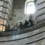 Inside the Pisa Baptistery.