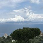 You can almost see Mount Vesuvius today.