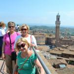 High above Siena's Il Campo.