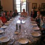 Dining in the famly dining room