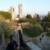 Fran with the towers of San Gimignano.